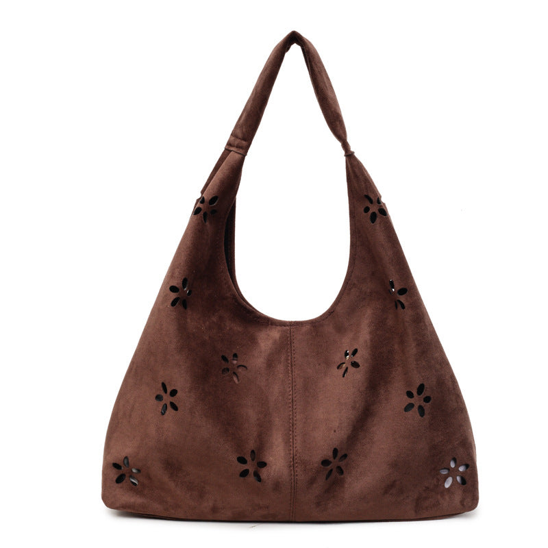 Damen-Hobo-Tasche mit floralem Akzent und praktischem Mini-Brieftasche