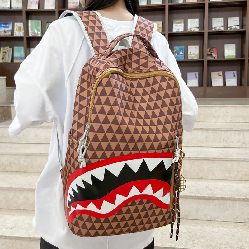 Rucksack mit einzigartigem Haifischmotiv