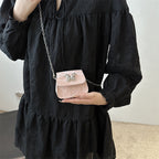 Damen Mini-Handtasche mit Schmetterlingsdetail