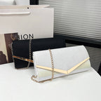 Damen elegante Clutch-Tasche mit Glitter-Akzent