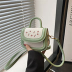 Damen Mini-Handtasche mit verspieltem Kirschmotiv
