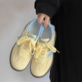 Damen Sneaker mit weichem Obermaterial und trendigen Farbakzenten