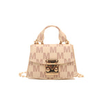 Damen Mini-Handtasche mit dekorativem Kettenriemen
