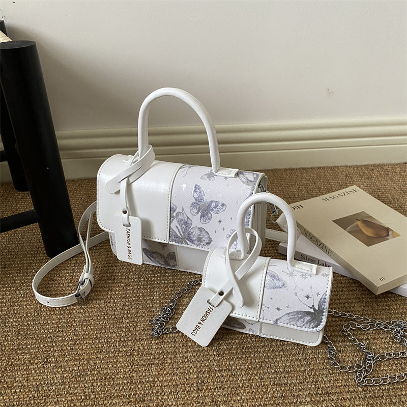 Damen elegante Mini-Handtasche mit floralem Design