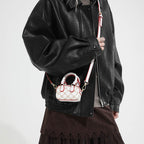 Damen Mini-Handtasche mit luxuriösen Akzenten und verstellbarem Schultergurt