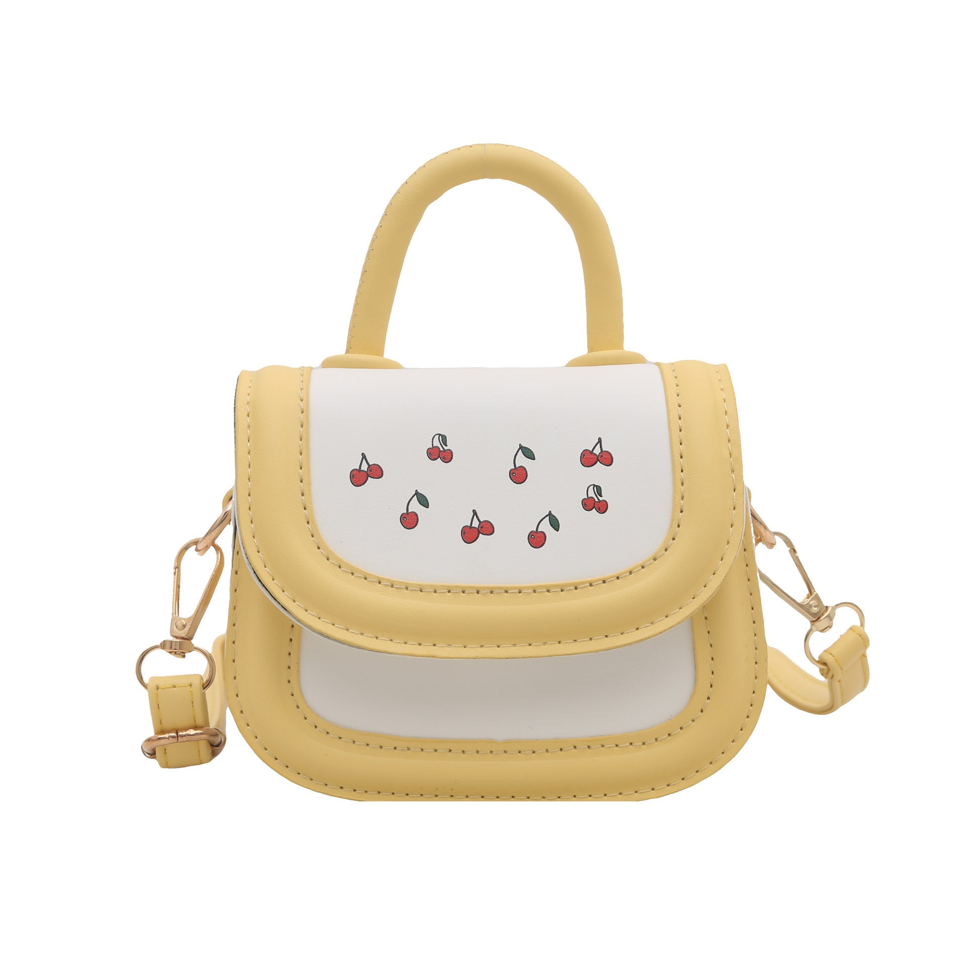 Damen stilvolle Mini-Handtasche mit fruchtigem Kirschmotiv