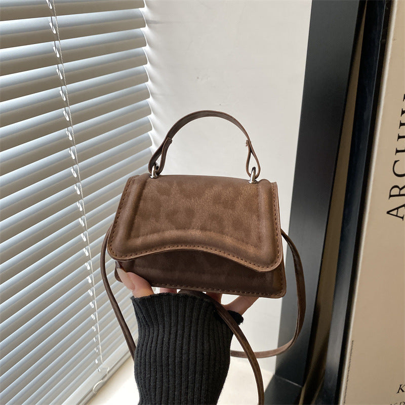Damen Mini-Handtasche im Retro-Stil mit abnehmbarem Schulterriemen