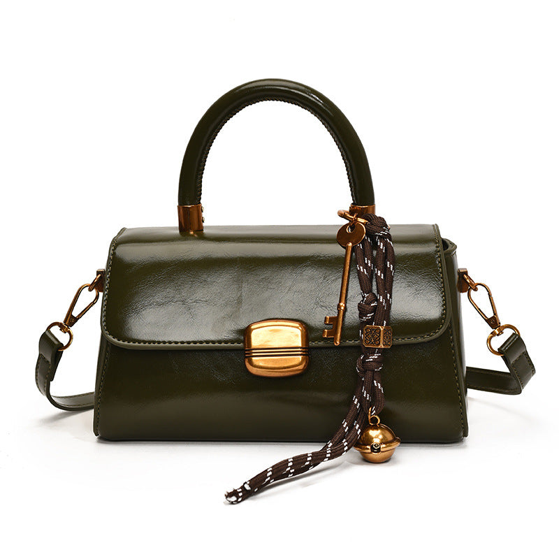Damen elegante Handtasche mit goldenen Akzenten