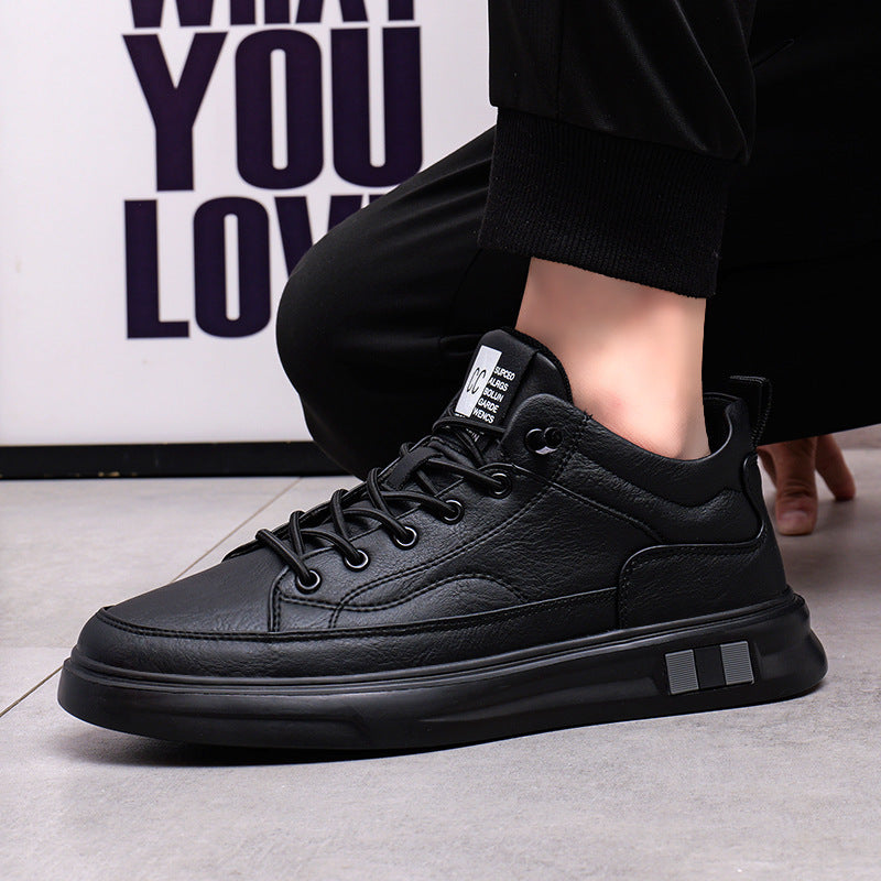 Damen sportliche Leder-Sneaker mit atmungsaktiver Sohle