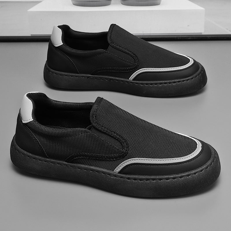 Damen Slip-On Sneakers mit atmungsaktiver Mesh-Struktur