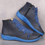 Damen High-Top Sneaker mit trendigem Schnür- und Reißverschlussdesign