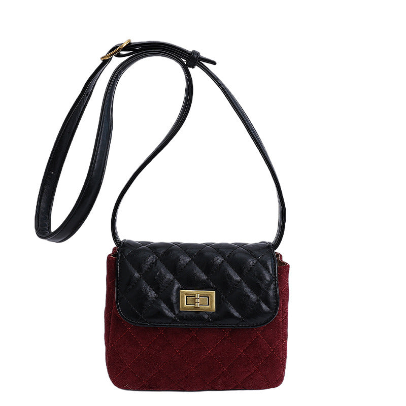 Damen elegante Schultertasche mit matter Oberfläche und strukturiertem Design