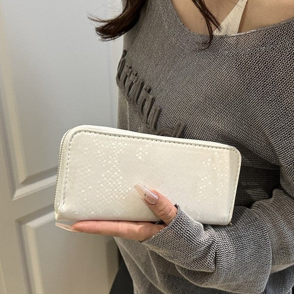 Damen elegante Geldbörse im luxuriösen Schlangenmuster