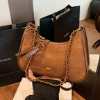 Damen modische Schultertasche im Vintage-Look mit Kettenriemen