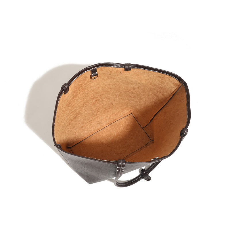 Damen Einkaufstaschen-Set aus hochwertigem Kunstleder mit praktischer Mini-Tasche