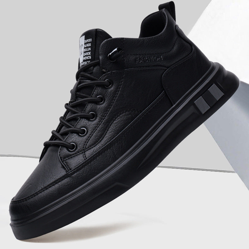 Damen sportliche Leder-Sneaker mit atmungsaktiver Sohle
