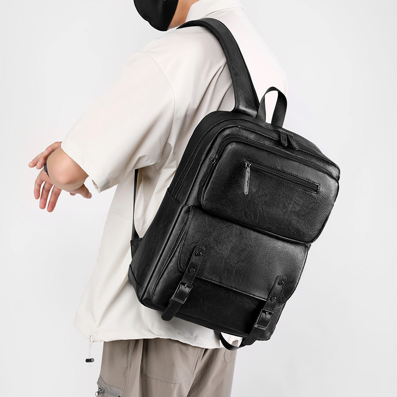 Stylische Leder Rucksack Emma Tasche
