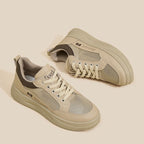 Damen Atmungsaktive Sneakers mit Bequemem Plateau