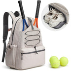 Sportlicher Tennis-Rucksack mit separatem Schuhfach und umfassenden Taschenfunktionen