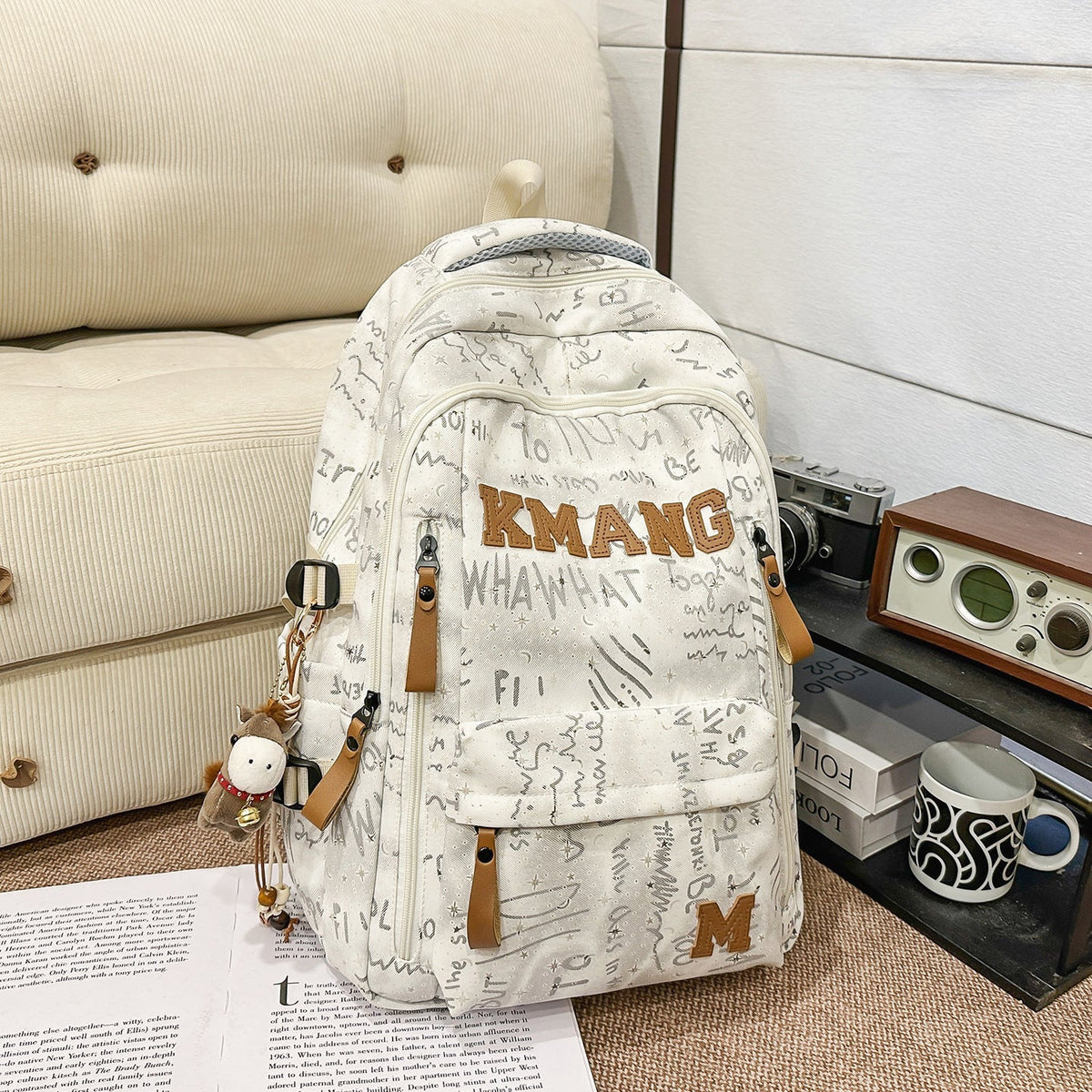 Lässiger Canvas-Schulrucksack