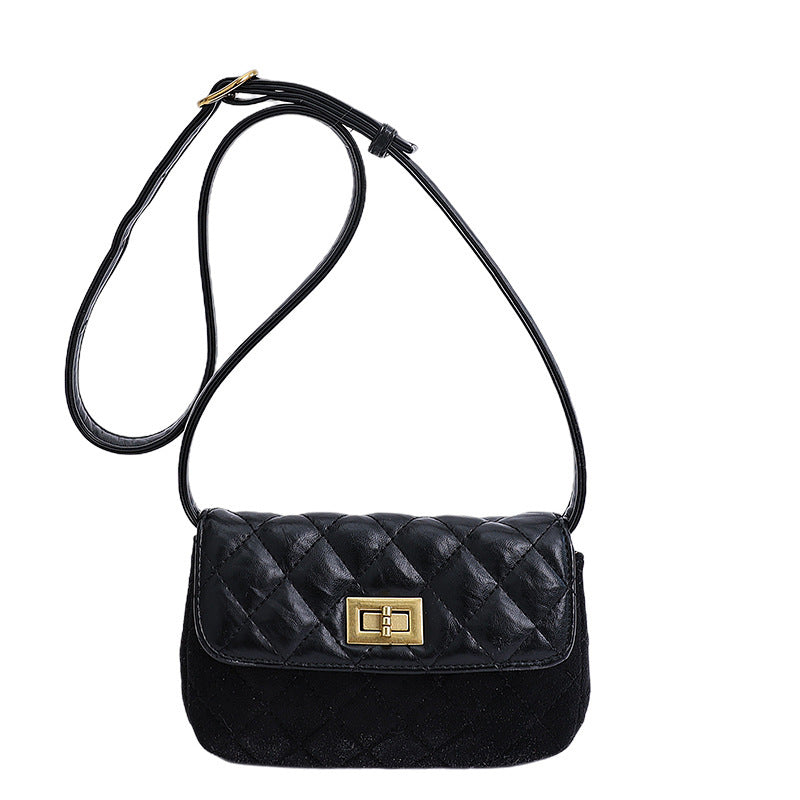 Damen elegante Schultertasche mit matter Oberfläche und strukturiertem Design