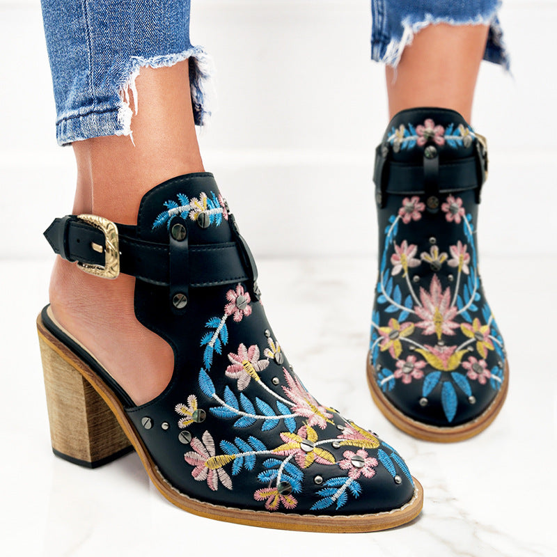 Chaussures Broderie Florale