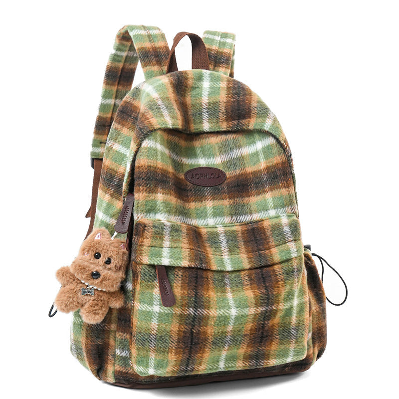 Gemütlicher gemusterter Schulrucksack