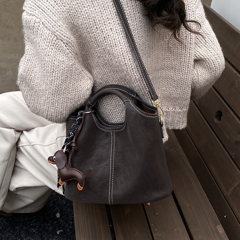 Damen flexible Hobo-Tasche mit abnehmbarem Mini-Portemonnaie
