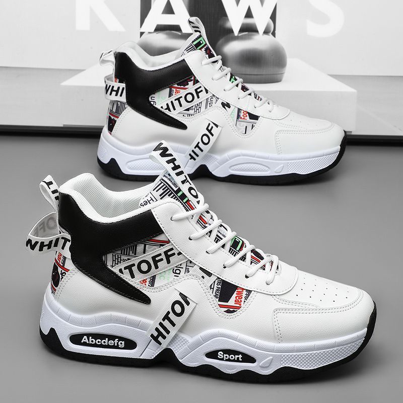 Damen Sportliche Knöchelstiefel Sneakers mit hohem Schnitt und modischen Akzenten