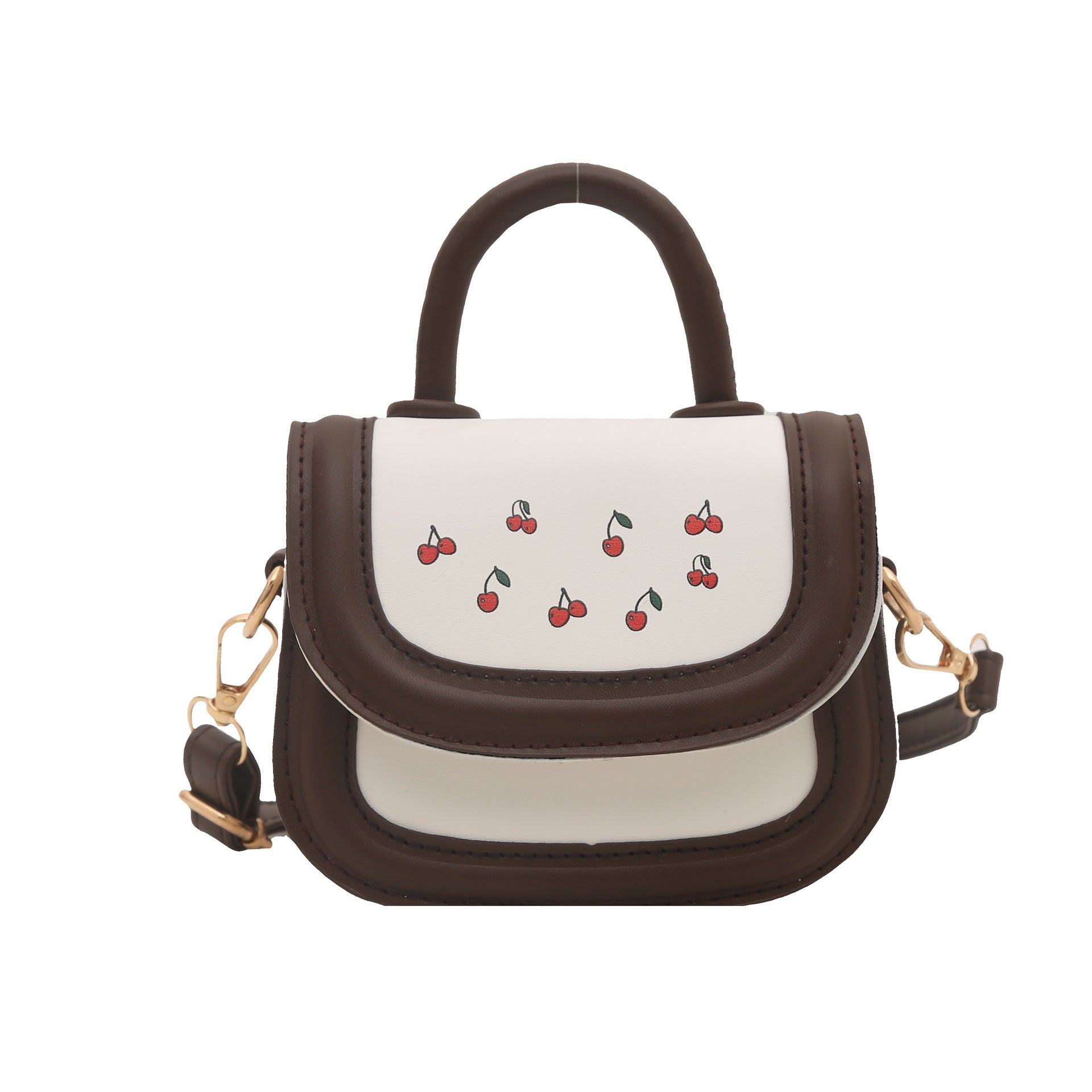 Damen stilvolle Mini-Handtasche mit fruchtigem Kirschmotiv