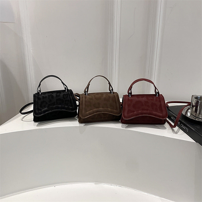Damen Mini-Handtasche im Retro-Stil mit abnehmbarem Schulterriemen