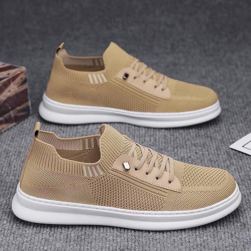 Damen Bequeme Strick-Sneaker mit Atmungsaktiver Oberfläche