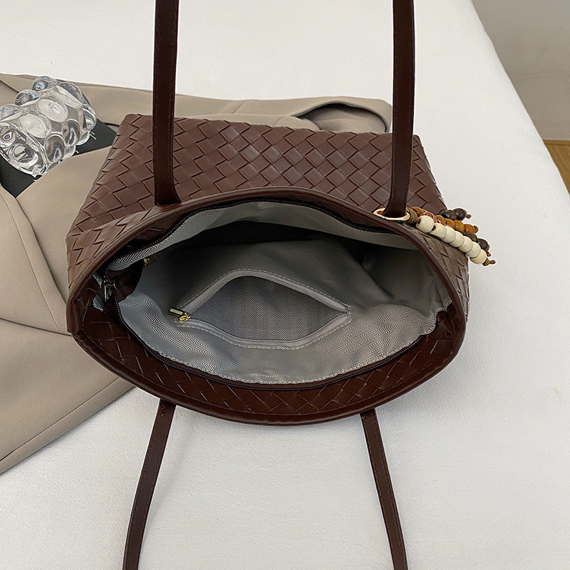 Damen elegante geflochtene Tote Bag