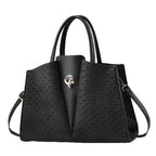 Damen strukturierte Tote-Tasche mit eleganter Falttechnik
