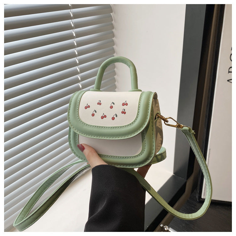 Damen Mini-Handtasche mit verspieltem Kirschmotiv