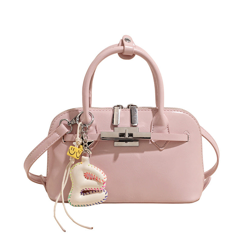 Damen Mini-Handtasche mit abnehmbarem Anhänger