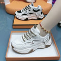Damen Chunky Sneakers mit stylischem Design und atmungsaktiver Obermaterialstruktur