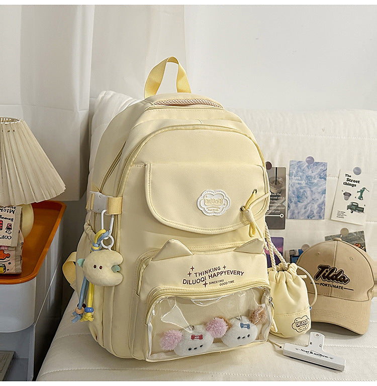 Kat-Design Multi-Taschen Schulrucksack