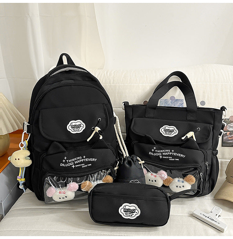 Multifunktionaler Schulrucksack und Tragetaschen-Bundle