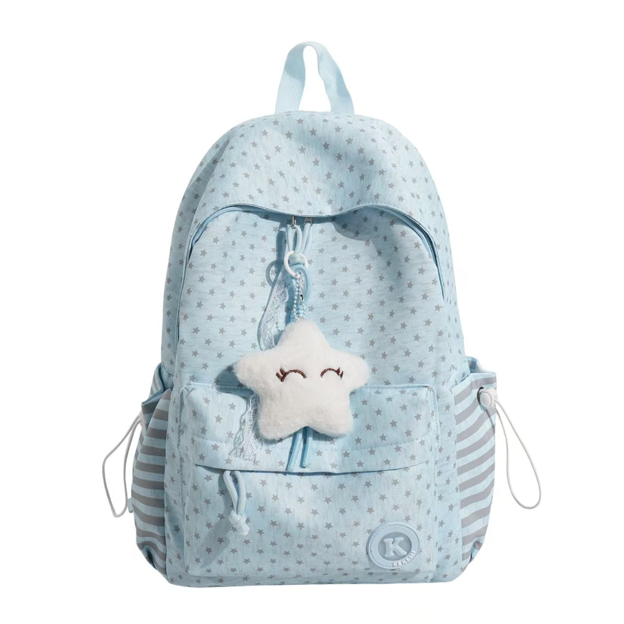 Sternmuster Plüsch Rucksack
