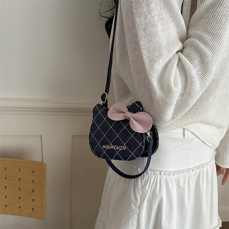 Damen Mini-Handtasche mit schickem Schleifenakzent