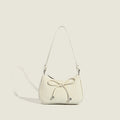 Damen elegante Mini-Handtasche mit verspieltem Kordelzug
