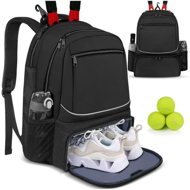Sportlicher Rucksack mit Schuhfach und wasserabweisenden Taschen