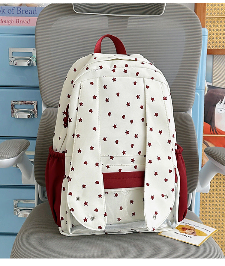 Bequemer Schulrucksack mit Sternenprint
