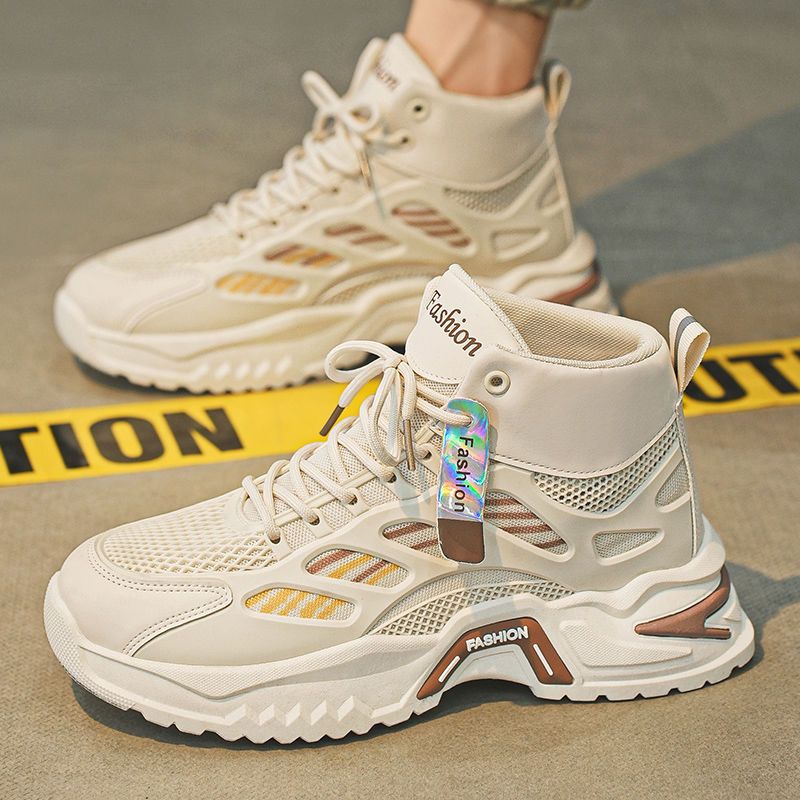 Hochschnittige Sportschuhe für Damen mit atmungsaktivem Mesh-Obermaterial und gepolsterter Sohle