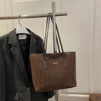 Damen elegante Tragetasche mit stylischem Leopardenmuster