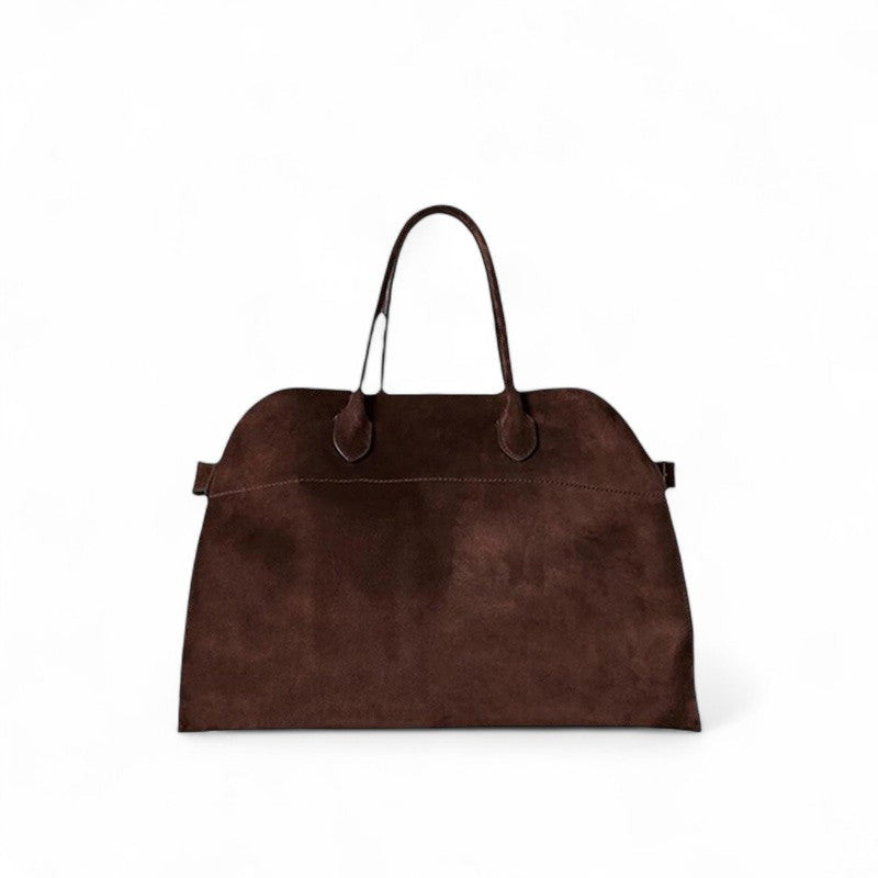 Große Wildleder Schulterhandtasche