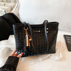 Damen elegante geflochtene Tote Bag