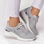 Damen modische Sneaker mit atmungsaktivem Obermaterial und stabiler Sohle