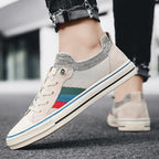 Damen-Sneaker mit atmungsaktiver Mesh-Struktur und trendigen Streifenelementen